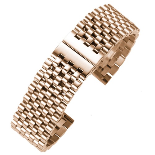 20mm 22mm Polishing Or Brushing Solid Watch Band Strap Stainless Steel Bracelet - Picture 15 of 17