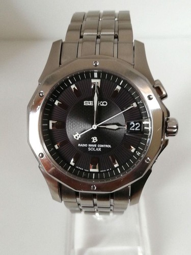 [Radio-controlled solar, rare, beautiful] Seiko Brightz Titanium 7B22-0AC0 - Bild 4 von 7
