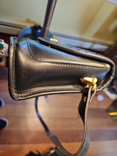 Bandolera vintage de cuero negro HARTMANN by Lombardo. ¡Genial!! - Imagen 12 de 20