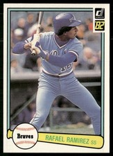 Rafael Ramirez 1982 Donruss #546 Atlanta Braves