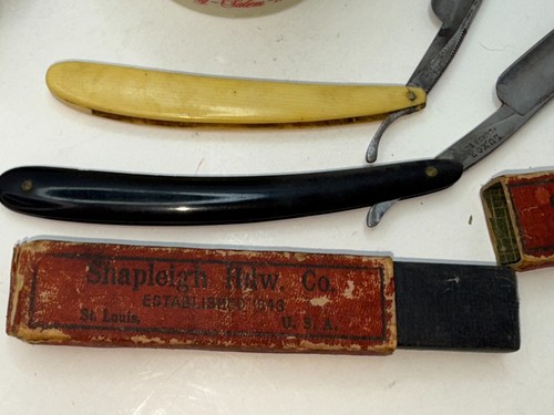 HERRAMIENTAS DE PELUQUERÍA DE COLECCIÓN, cepillo siempre listo, taza/taza, pequeña gema y Luxor recto - Imagen 4 de 11