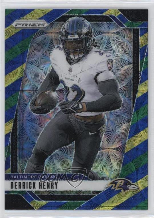 2024 Panini Prizm Choice Blue Yellow & Green Prizm Derrick Henry #20