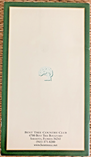 BENT TREE COUNTRY CLUB  - Yardage Book - Sarasota LPGA Classic 1976-1988 - Picture 6 of 6