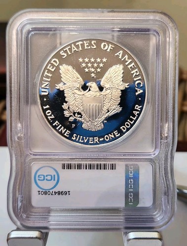 1993 P American Silver Eagle PR70 DCAM ICG - Picture 2 of 2