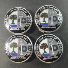 LOTE 4 TAPABUJES MERCEDES BENZ 75mm - TAPAS MERCEDES EMBLEMAS LLANTAS 1714000025