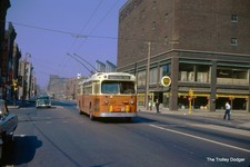 M&ST Milwaukee Trackless Trolley #578 1963 35mm Original Kodachrome Slide