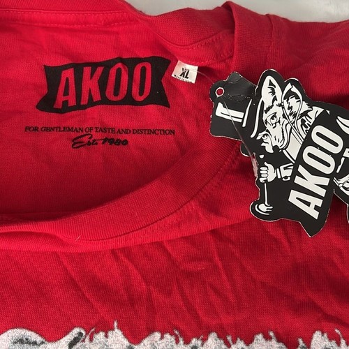 T-shirt Akoo Graphic rossa taglia XL nuova con etichetta - Foto 3 di 5