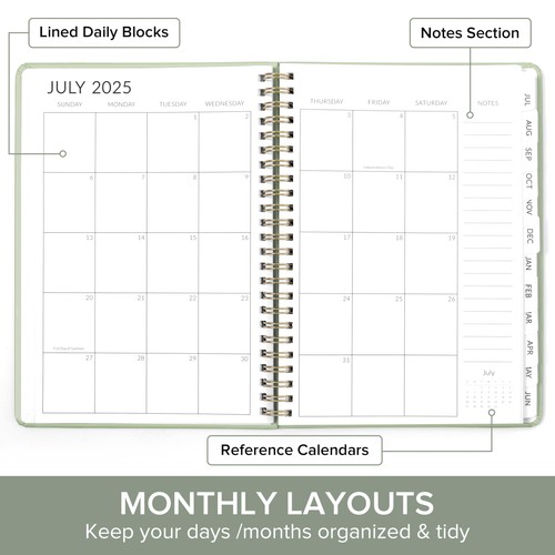 Academic Planner 2025-2026 Monthly Weekly Teacher Planner for Women&Men July ... - Picture 2 of 7
