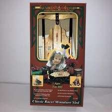 Vintage Flexible Flyer Classic Mini Racer Sled Wood  Metal Replica New In Box
