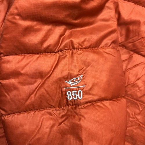 LL Bean Ultralight 850 Down Jacket Mens 2XL Tall Orange DownTek Packable Puffer - Picture 4 of 13
