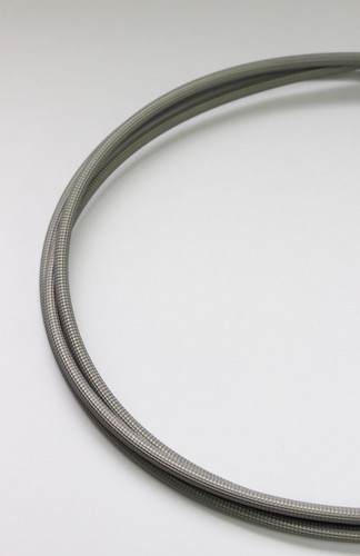 Carcasa Cable Freno Plateada Vintage Años 60-80 Estilo Francés o Italiano - Imagen 2 de 4