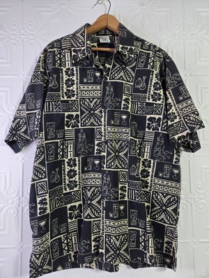 Rum Reggae Happy Hour/ Drinking Button-Up Shirt Men's Size XL 
