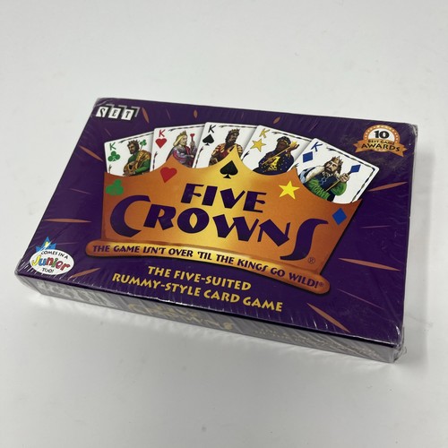 FIVE CROWNS Classic Rummy Style Card Game - Kids 8+ & Adults -new