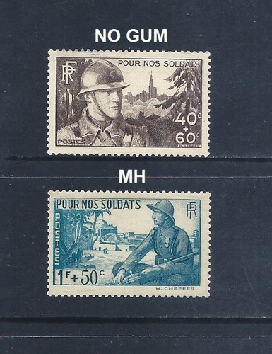 FRANCE _ 1940 'SOLDIER CHARITY' SET of 2 _ MH-MNG ____(894)