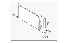 Genuine Nissan Condenser Assembly 92100-ZW40D