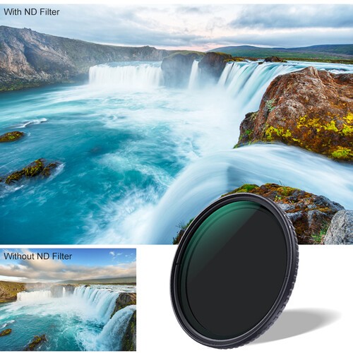 K&F Concept Nano-X 62mm ND2-ND32 Green Multicoated Variable ND Filter - Picture 3 of 11