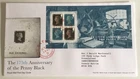 GB QEII 2015 Penny Black 175th Anniversary Minisheet RM FDC Red Bath SHS