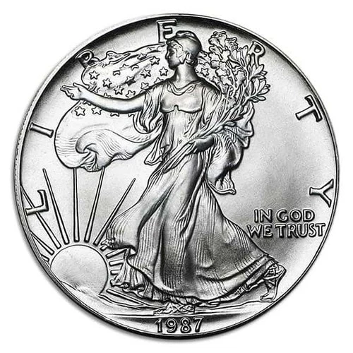 1987 American Silver Eagle - BU .999 Silver -
