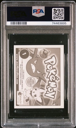 2001 Merlin Pokemon Series 4 Pokemon Logo Holo - PSA 8 - Picture 2 of 2