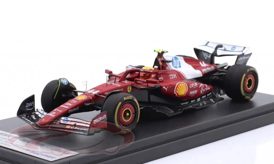Lewis Hamilton Ferrari SF25 Winner China Sprint Race 2025 escala 1/43 Looksmart - Imagem 3 de 4
