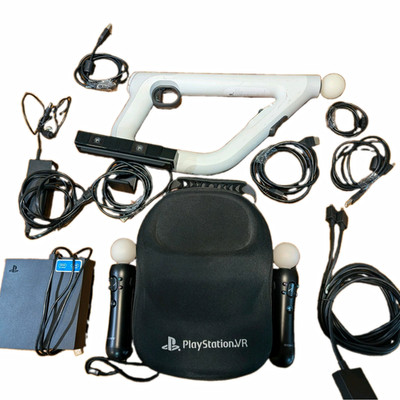 Sony PlayStation VR PSVR Headset Bundle Camera Move x2 Aim Case Cables