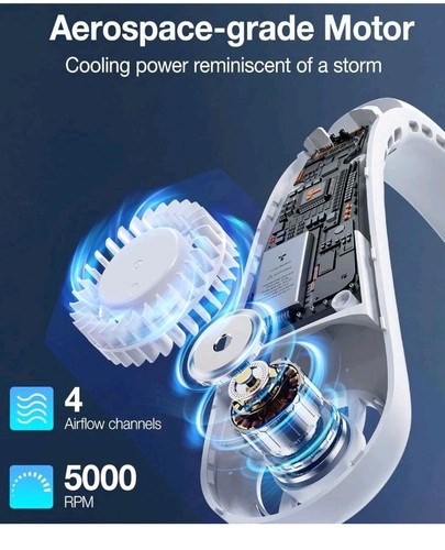 TORRAS COOLiFY Portable Neck Fan Bladeless CoolingIndustry-First, Upgraded Pow - Picture 3 of 18