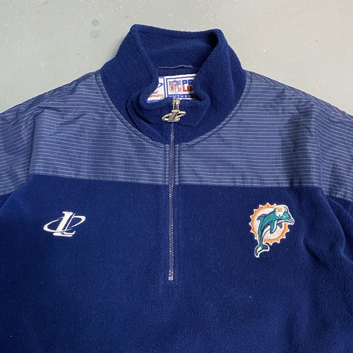 Chaqueta polar atlética vintage años 90 NFL Miami Dolphins Logo 2XL - Imagen 2 de 5