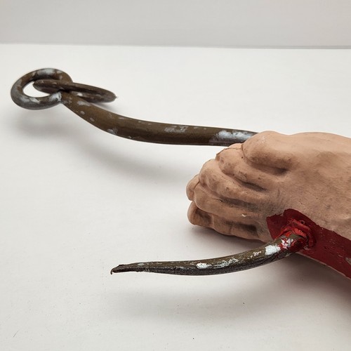 Halloween Props - Bloody Severed Barbed Wire Hands & Meat Hook through the Feet - Picture 20 of 23