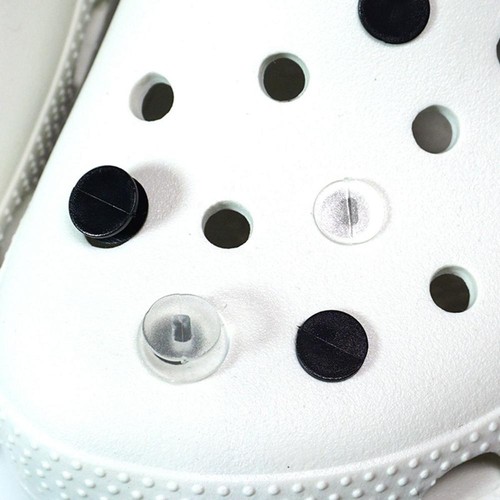 Plastic DIY Transparent Black Buckles Slipper Accessories Shoes Charm Buttons - Picture 12 of 12