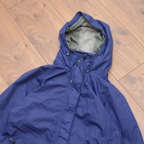 L L Bean Womens Blue Gore-Tex Rain Jacket Trench Coat Long Waterproof Sz Medium - Picture 9 of 16