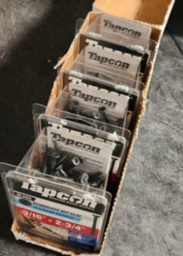Tapcon 28367 3/16 Zoll x 2-3/4 Zoll Stern Flachkopf Betonschrauben + Bit 75 Stück - Bild 5 von 5
