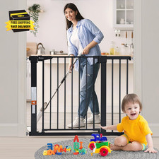 Dog Gate Auto Close Safety Gate, 40.5 Inch Extra Wide Pet Gates without Cat Door
