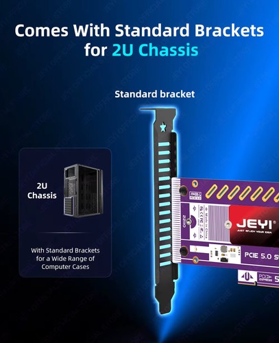 M.2 to PCI Express 5.0 NVME SSD 22110 Adapter Card 64Gbps SSD X4 Desktop PC UK - Picture 11 of 14