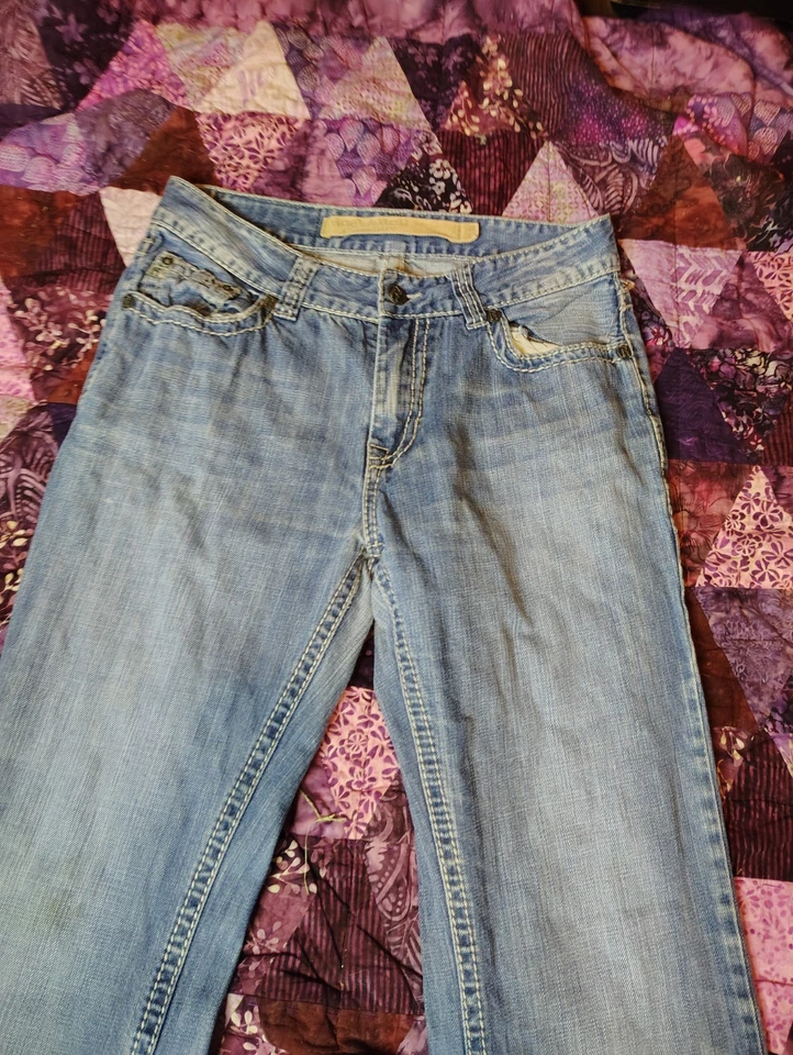 Rock & Roll Denim Men's Jeans Mens 32x33 Blue Boot Cut Medium Wash Western - Image 3 of 4