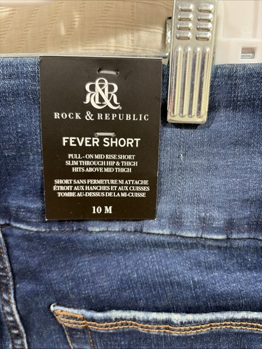 Rock And Republic Jean Shorts Size 10 M New - Picture 6 of 7
