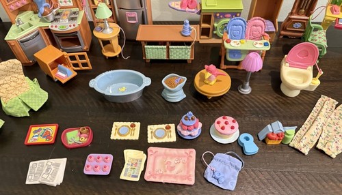 Fisher Price Loving Family Dollhouse Furniture 40 PCs see video kitchen stove - Picture 6 of 16