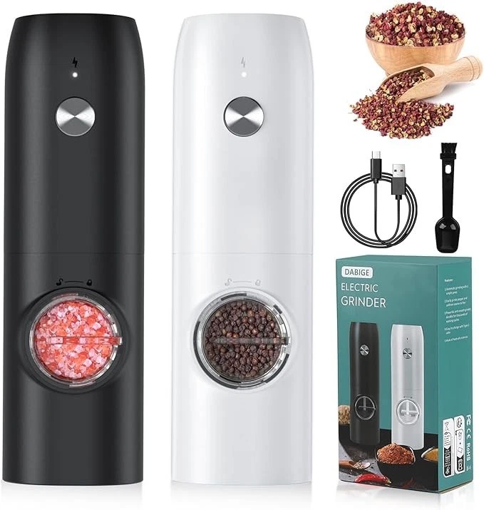 Electric Salt and Pepper Grinder Set, Automatic, Adjustable, Gift, 2 Pack
Opens in a new window or t