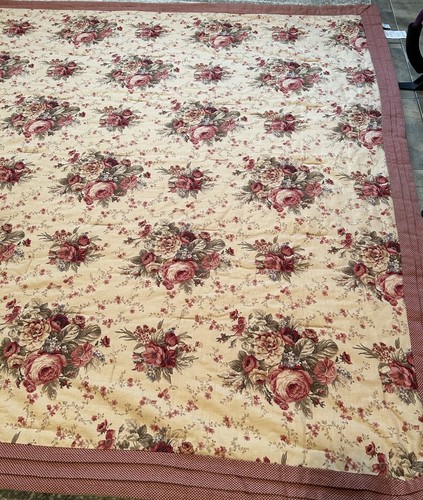 Waverly Home Norfolk Rose Full/Queen Quilt Comforter W/Shams & Throw Pillow Nice - Picture 7 of 13