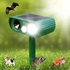 Solar Ultrasonic Animal Repeller, 2025 Cat Repellent Outdoor,Waterproof Deer ...