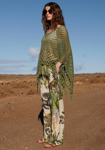 ++NEU++PRINCESS GOES HOLLYWOOD fließende Hose Gr.34 Safari 242-120826 UVP 140€ - Bild 3 von 4