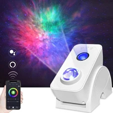 Smart Galaxy Projector App & Voice Controlled Works w. Alexa Silent Rotation ...