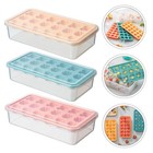 3pcs 18-grid Ice Cube Trays Ice Making Molds Silicone Ice Making Supply