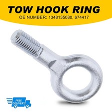 Short Towing Eye Recovery Hook For Citroen Relay Peugeot Boxer Fiat Ducato