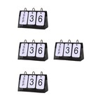  4PCS Desktop Eisenhandwerkskalender Dekoration Dekorative Heimkalender Ornament