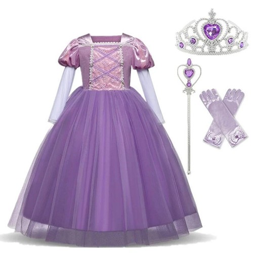 Cosplay Princess Costume Girls Kids Halloween Fancy Children Clothes Christmas - Picture 10 of 28