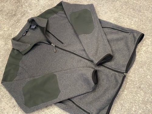 5.11 Tactical Fleece Mens L Grey Concealed Carry Hidden Pockets Elbow Patches - Picture 1 of 8