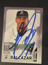 Leonardo Balcazar Autograph Signed 2025 Dayton Dragons Card Cincinnati Reds