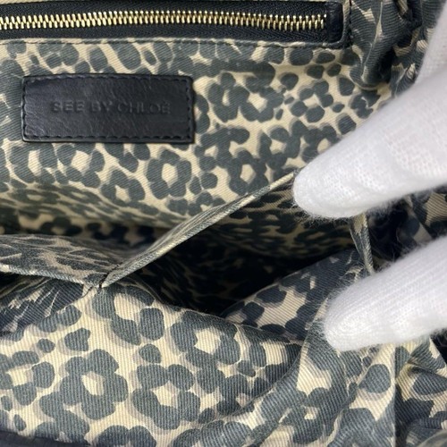 See by Chloe Cherry Shoulder Bag Black Leather Used - Picture 9 of 19