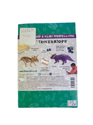 Fiesta Crafts Machen Sie einen Dinosaurier Triceratops - passt Köpfen für Kinder & Erwachsene - Bild 3 von 5