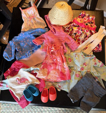 18" Doll Clothes Lot Fits American Girl Our Generation 12pc Outfits Shoes Hat